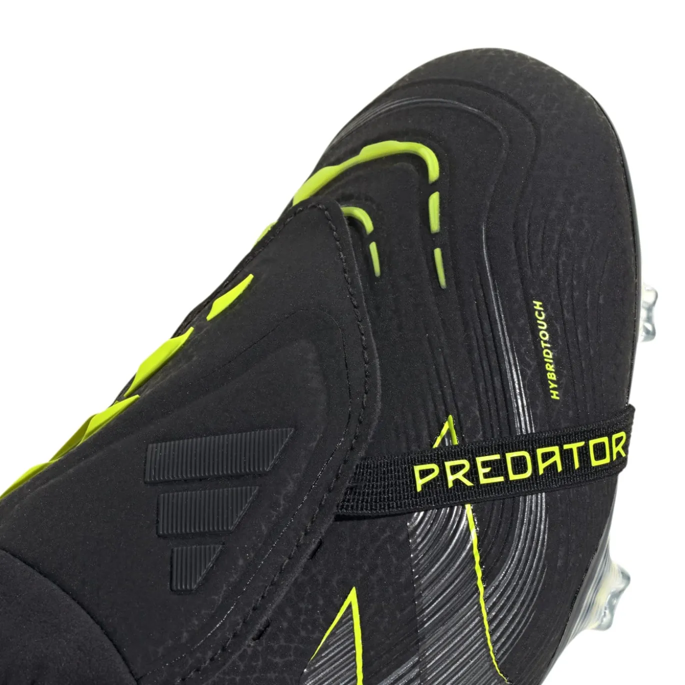 adidas Predator Elite FT Gras Voetbalschoenen (FG) Zwart Donkergrijs Neongeel
