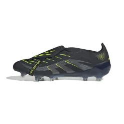 adidas Predator Elite FT Gras Voetbalschoenen (FG) Zwart Donkergrijs Neongeel