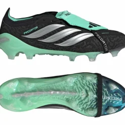 adidas Predator Elite FT Gras Voetbalschoenen (FG) Zwart Zilver Mintgroen