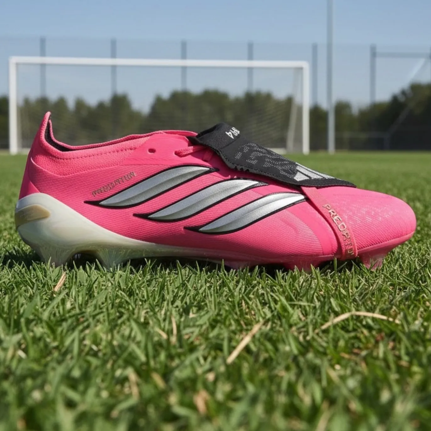 adidas Predator Elite FT Gras Voetbalschoenen (FG) Felroze Zilvergrijs Zwart Goud