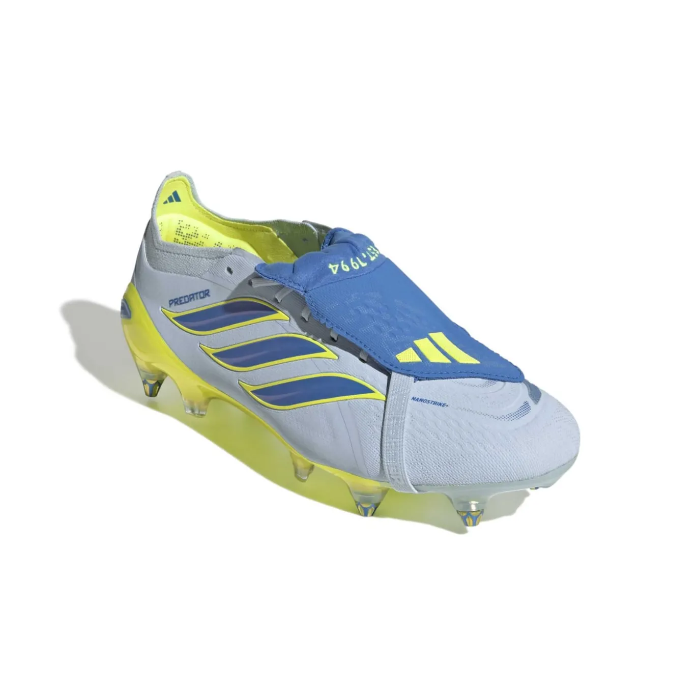 adidas Predator Elite FT IJzeren-Nop Voetbalschoenen (SG) Lichtblauw Blauw Geel