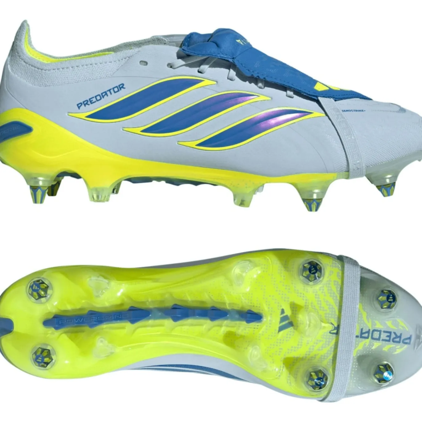 adidas Predator Elite FT IJzeren-Nop Voetbalschoenen (SG) Lichtblauw Blauw Geel