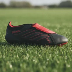 adidas Predator Elite FT L-Tech Gras Voetbalschoenen (FG) Zwart Zwart Rood