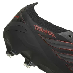 adidas Predator Elite FT L-Tech Gras Voetbalschoenen (FG) Zwart Zwart Rood