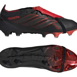 adidas Predator Elite FT L-Tech Gras Voetbalschoenen (FG) Zwart Zwart Rood