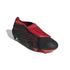 adidas Predator Elite FT L-Tech Gras Voetbalschoenen (FG) Zwart Zwart Rood