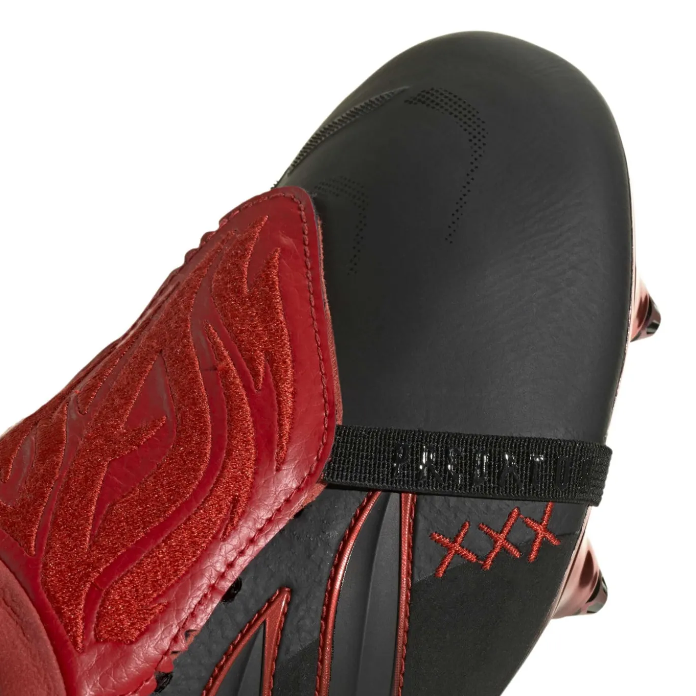 adidas Predator Elite FT L-Tech IJzeren-Nop Voetbalschoenen (SG) Zwart Zwart Rood