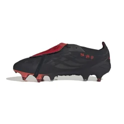 adidas Predator Elite FT L-Tech IJzeren-Nop Voetbalschoenen (SG) Zwart Zwart Rood
