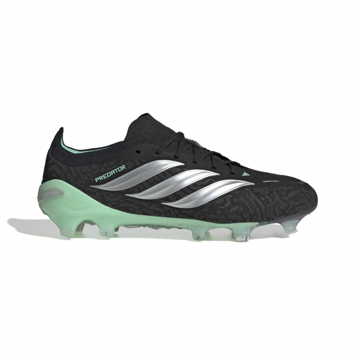 adidas Predator Elite Gras Voetbalschoenen (FG) Zwart Zilver Mintgroen