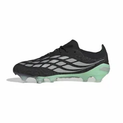 adidas Predator Elite Gras Voetbalschoenen (FG) Zwart Zilver Mintgroen