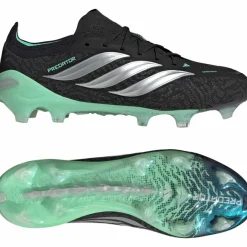 adidas Predator Elite Gras Voetbalschoenen (FG) Zwart Zilver Mintgroen