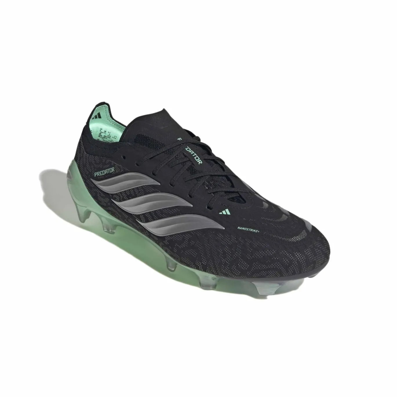 adidas Predator Elite Gras Voetbalschoenen (FG) Zwart Zilver Mintgroen
