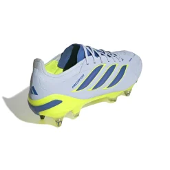 adidas Predator Elite IJzeren-Nop Voetbalschoenen (SG) Lichtblauw Blauw Geel