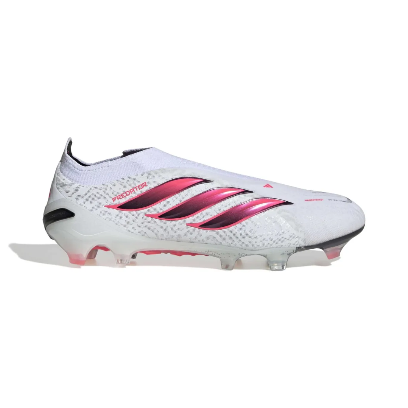 adidas Predator Elite Veterloze Gras Voetbalschoenen (FG) Wit Zwart Roze
