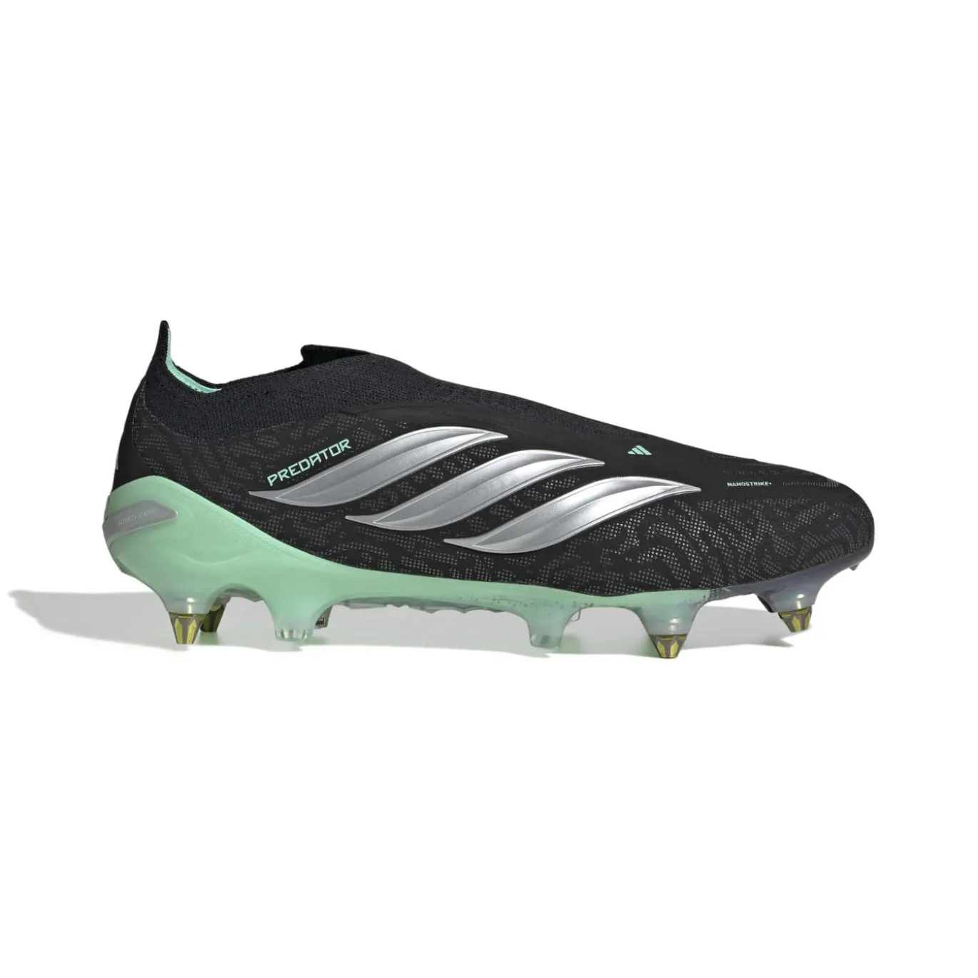 adidas Predator Elite Veterloze IJzeren-Nop Voetbalschoenen (SG) Zwart Zilver Mintgroen