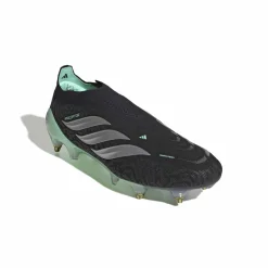 adidas Predator Elite Veterloze IJzeren-Nop Voetbalschoenen (SG) Zwart Zilver Mintgroen