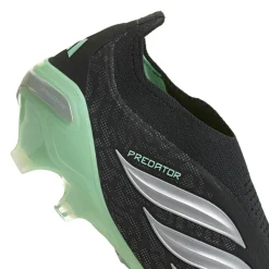 adidas Predator Elite Veterloze Gras Voetbalschoenen (FG) Zwart Zilver Mintgroen