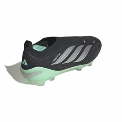 adidas Predator Elite Veterloze Gras Voetbalschoenen (FG) Zwart Zilver Mintgroen