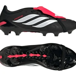 adidas Predator League FT Gras Voetbalschoenen (FG) Zwart Wit Rood