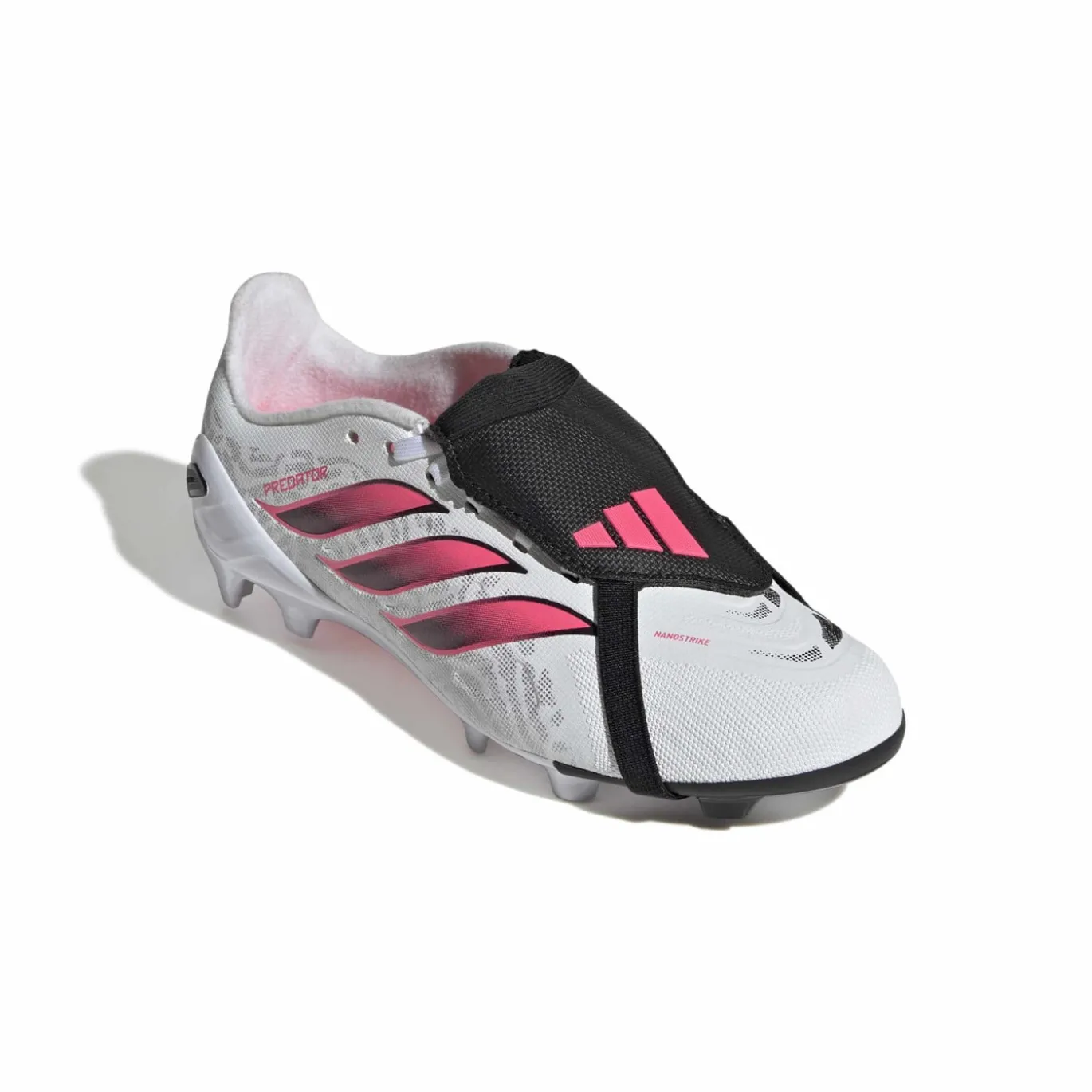 adidas Predator League FT Gras Voetbalschoenen (FG) Kids Wit Zwart Roze