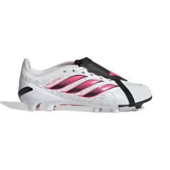 adidas Predator League FT Gras Voetbalschoenen (FG) Kids Wit Zwart Roze
