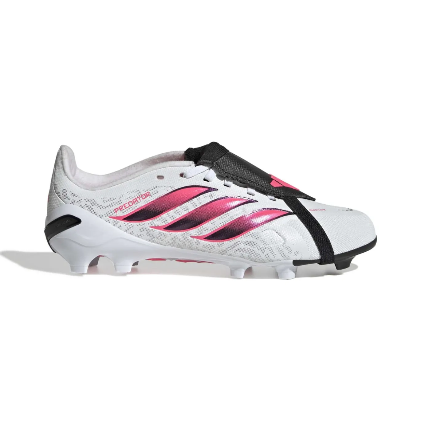 adidas Predator League FT Gras Voetbalschoenen (FG) Kids Wit Zwart Roze