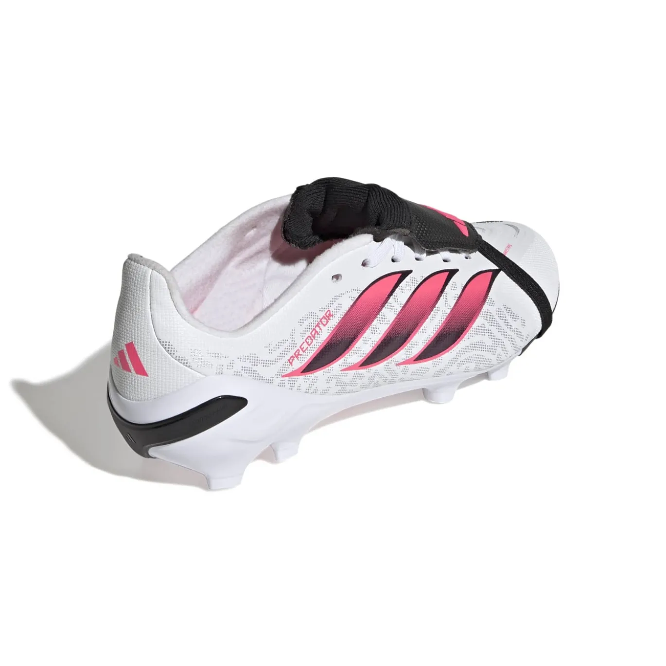 adidas Predator League FT Gras Voetbalschoenen (FG) Kids Wit Zwart Roze