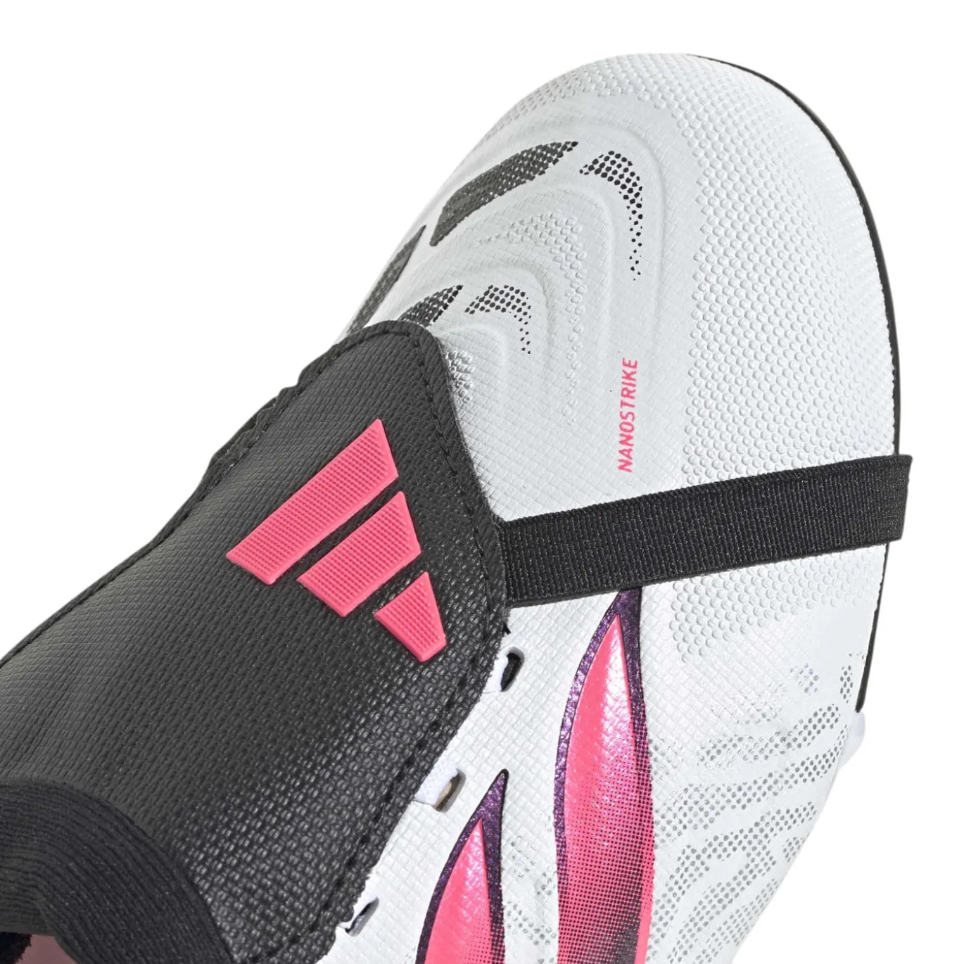adidas Predator League FT Gras Voetbalschoenen (FG) Kids Wit Zwart Roze