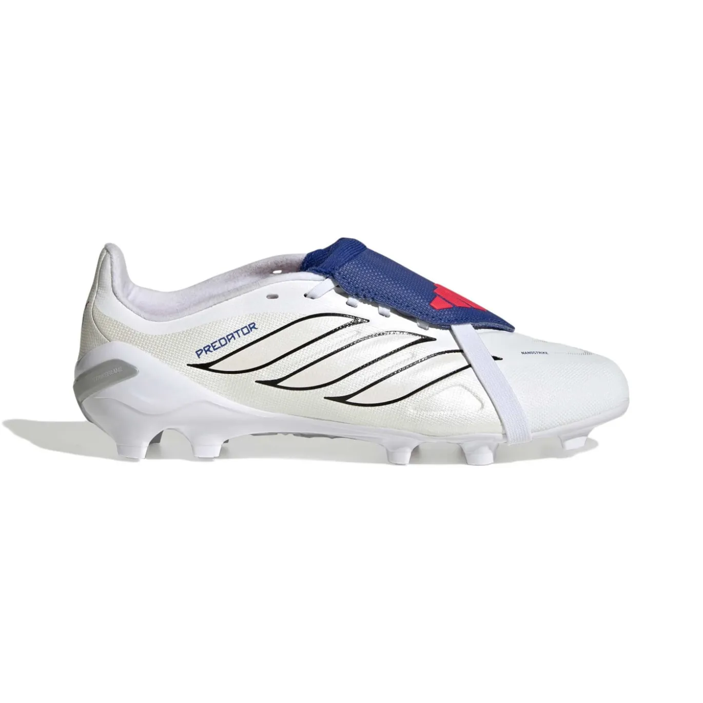 adidas Predator League FT Gras Voetbalschoenen (FG) Kids Wit Zilver Blauw Rood