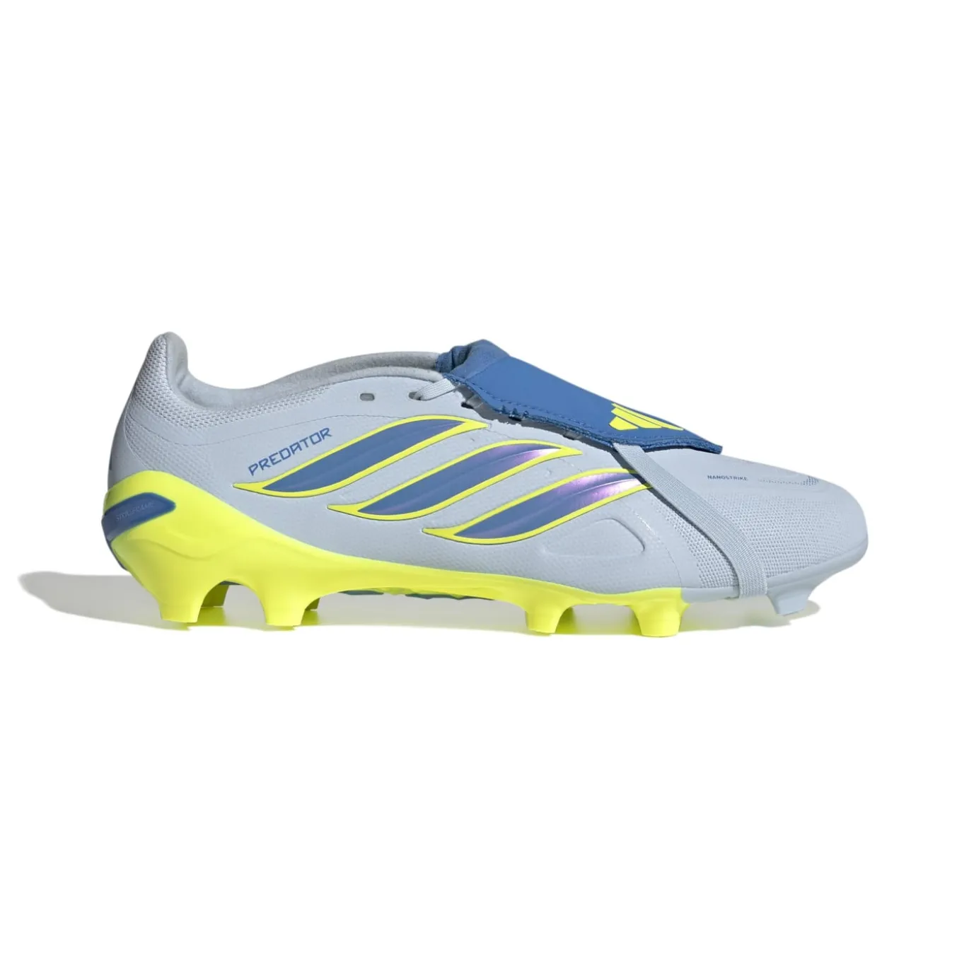 adidas Predator League FT Gras Voetbalschoenen (FG) Lichtblauw Blauw Geel