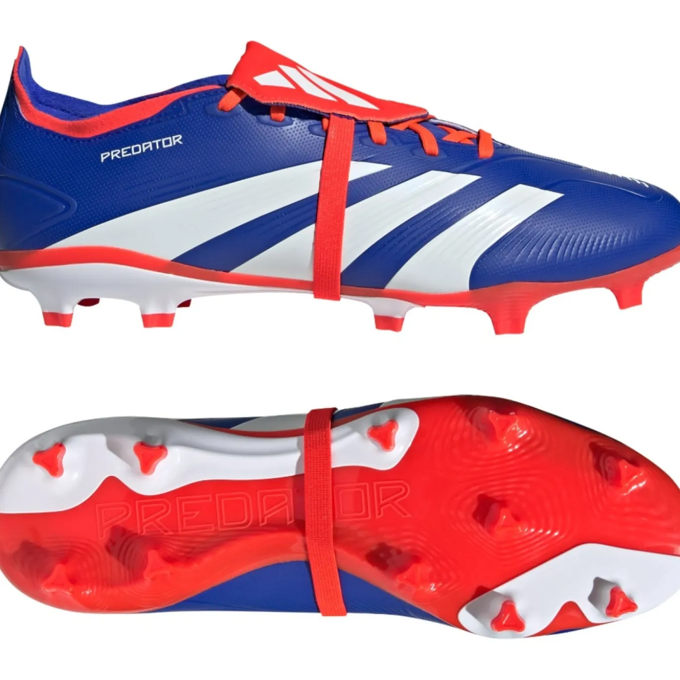 adidas Predator League FT Gras Voetbalschoenen (FG) Blauw Wit Rood