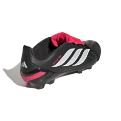 adidas Predator League FT Gras Voetbalschoenen (FG) Kids Zwart Wit Rood
