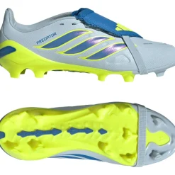 adidas Predator League FT Gras Voetbalschoenen (FG) Kids Lichtblauw Blauw Geel