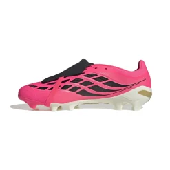 adidas Predator League FT Gras Voetbalschoenen (FG) Felroze Zilvergrijs Zwart Goud