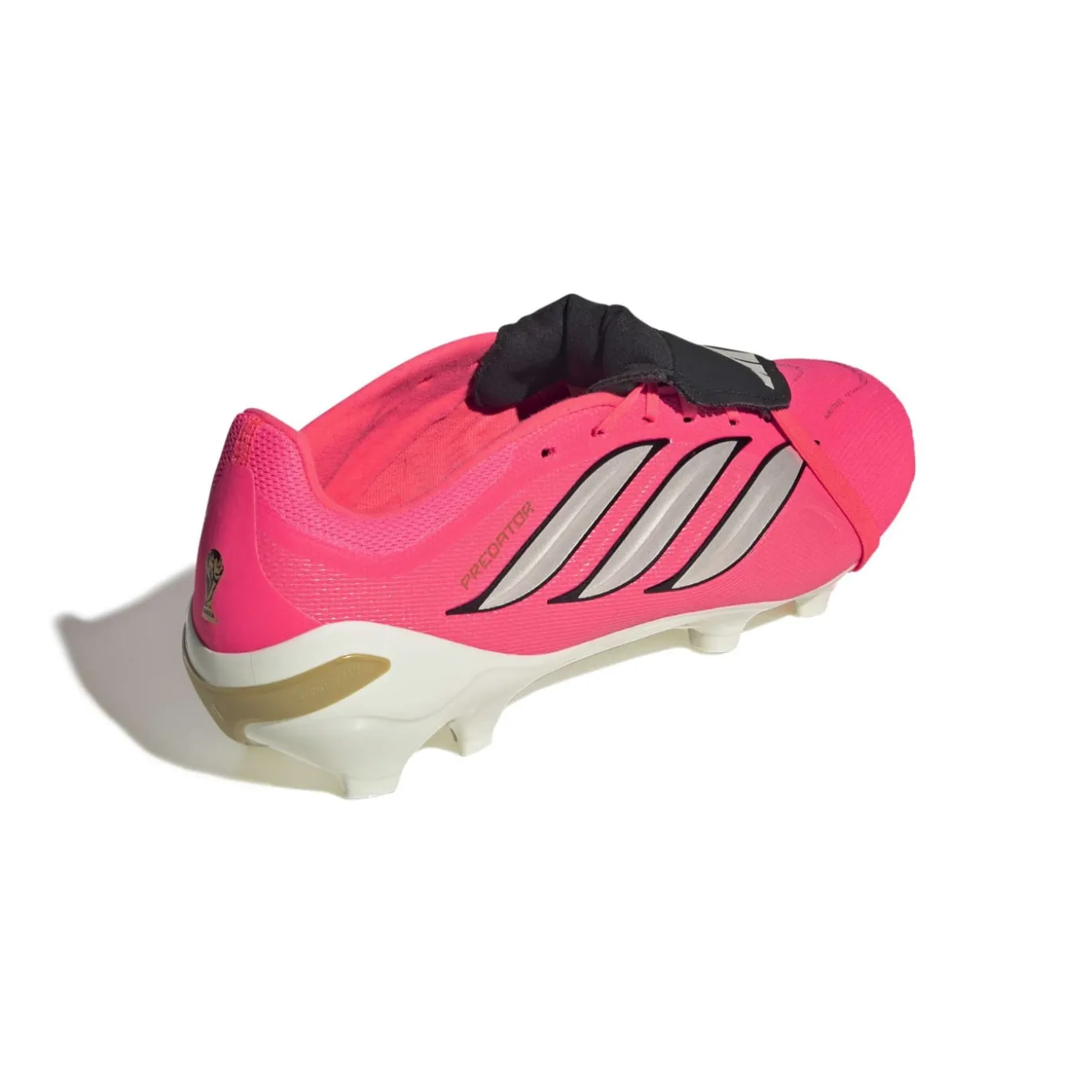 adidas Predator League FT Gras Voetbalschoenen (FG) Felroze Zilvergrijs Zwart Goud