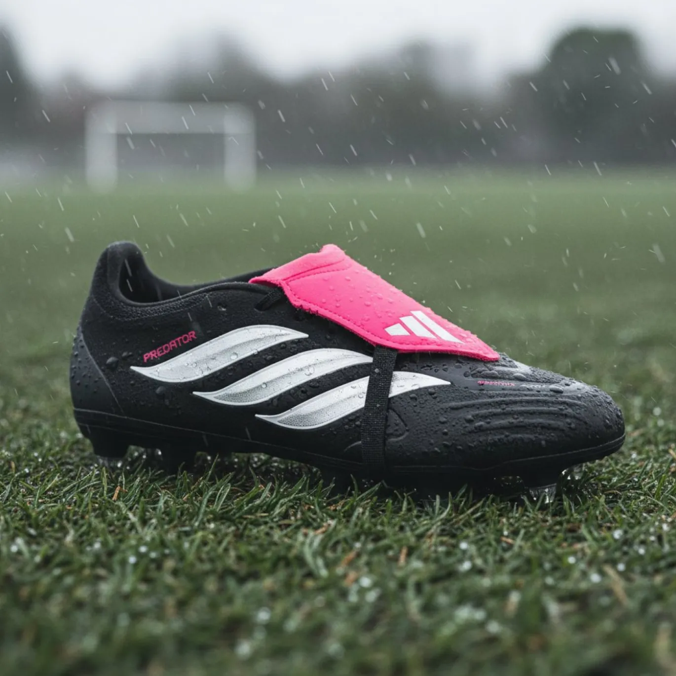 adidas Predator League FT IJzeren-Nop Voetbalschoenen (SG) Zwart Wit Rood
