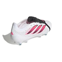 adidas Predator League FT IJzeren-Nop Voetbalschoenen (SG) Wit Zwart Roze
