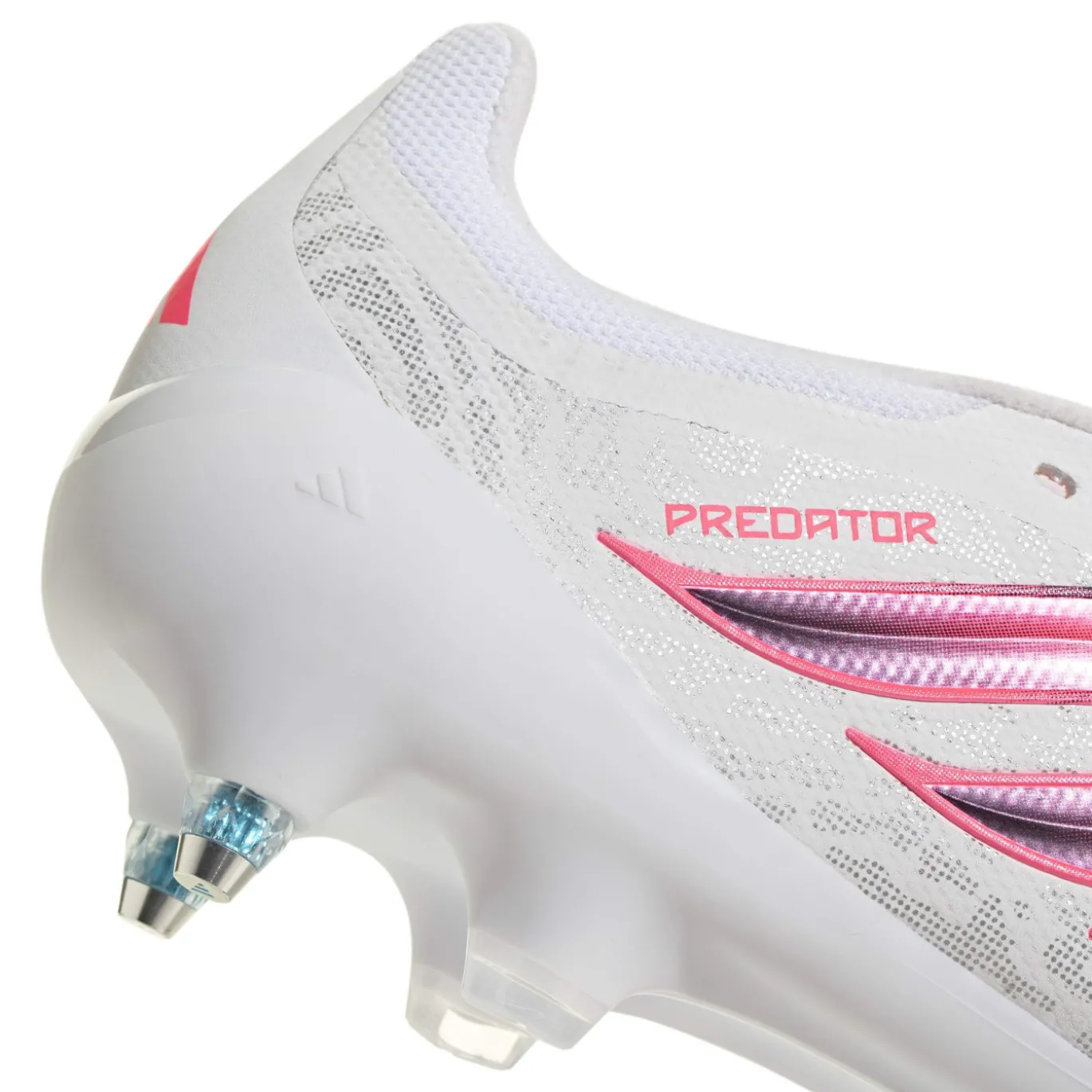 adidas Predator League FT IJzeren-Nop Voetbalschoenen (SG) Wit Zwart Roze