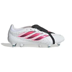 adidas Predator League FT IJzeren-Nop Voetbalschoenen (SG) Wit Zwart Roze