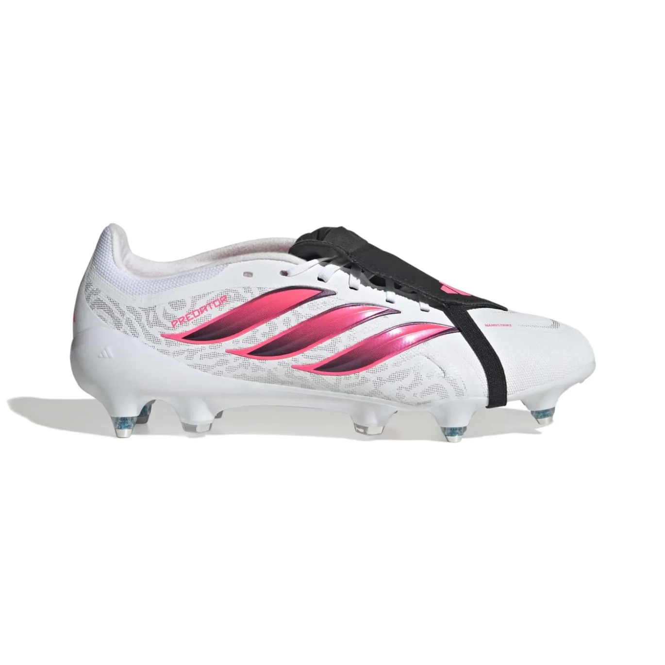 adidas Predator League FT IJzeren-Nop Voetbalschoenen (SG) Wit Zwart Roze