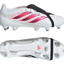 adidas Predator League FT IJzeren-Nop Voetbalschoenen (SG) Wit Zwart Roze