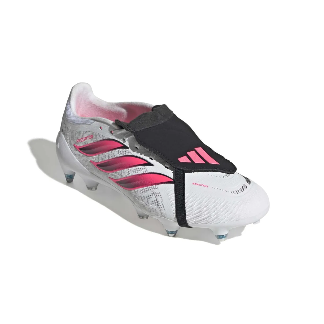 adidas Predator League FT IJzeren-Nop Voetbalschoenen (SG) Wit Zwart Roze
