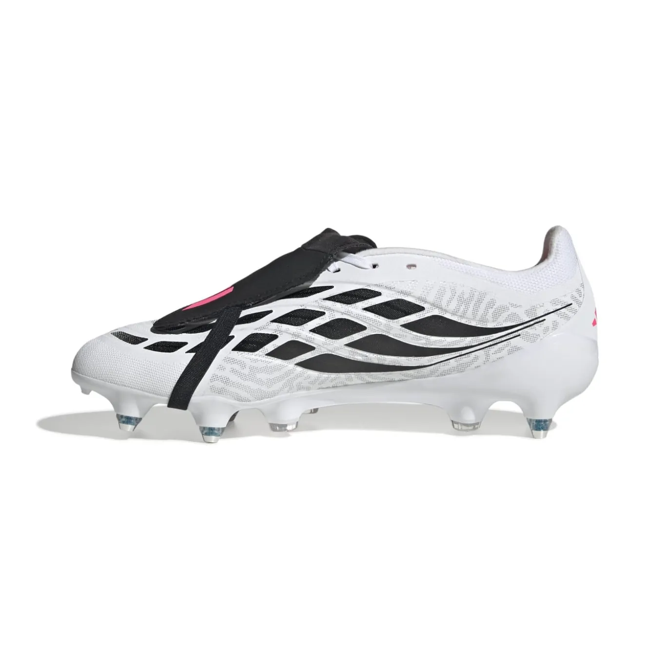 adidas Predator League FT IJzeren-Nop Voetbalschoenen (SG) Wit Zwart Roze