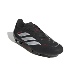 adidas Predator League Gras Voetbalschoenen (FG) Zwart Wit Rood