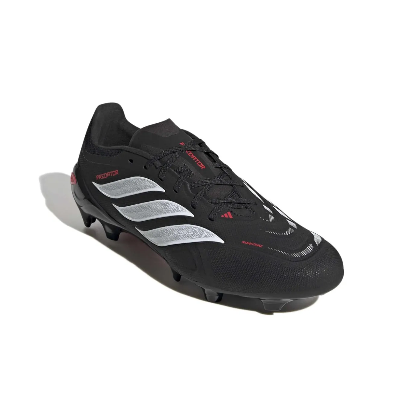 adidas Predator League Gras Voetbalschoenen (FG) Zwart Wit Rood
