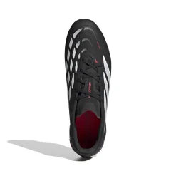 adidas Predator League Gras Voetbalschoenen (FG) Zwart Wit Rood