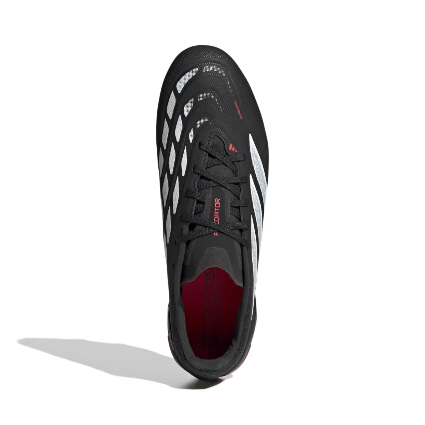 adidas Predator League Gras Voetbalschoenen (FG) Zwart Wit Rood