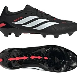 adidas Predator League Gras Voetbalschoenen (FG) Zwart Wit Rood