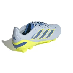 adidas Predator League Gras Voetbalschoenen (FG) Kids Lichtblauw Blauw Geel
