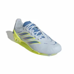 adidas Predator League Gras Voetbalschoenen (FG) Kids Lichtblauw Blauw Geel